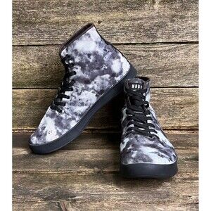 NOBULL High Top Shadow Tie Dye Canvas Trainer Sneaker Unisex M 9.5 W 11 Gym HIIT